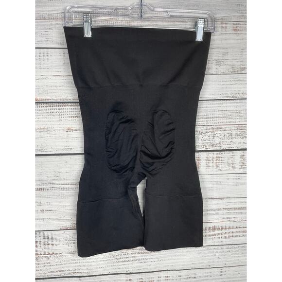 SlimMe by MeMoi High Waisted Thigh Shaper Black Size Large NEW Shapewear - Picture 2 of 10